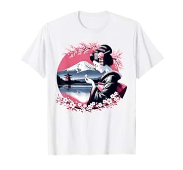 Amazon | 桜 さくら 芸者 富士山 日本のグラフィック – 日本文化